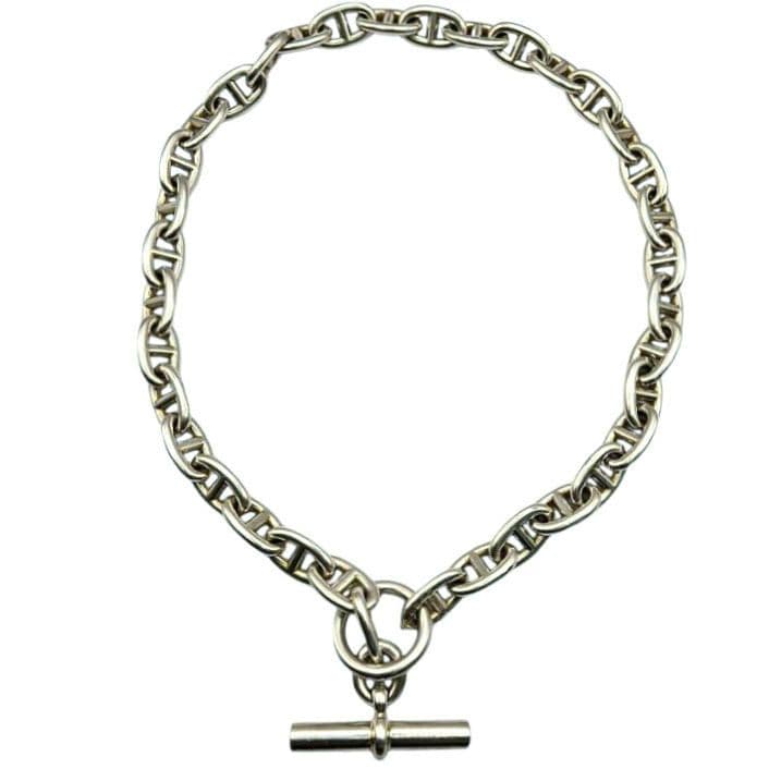 【vintage】HERMES シェーヌダンクル ネックレス mm36 エルメス