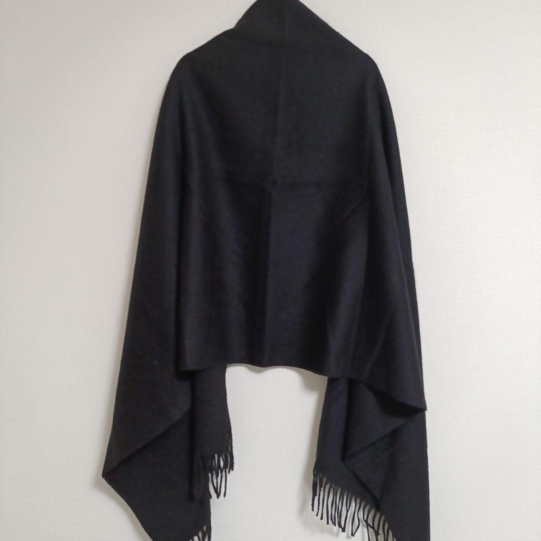 Alex Begg アレックスベグ 大判ストール カシミヤ100% ブラック