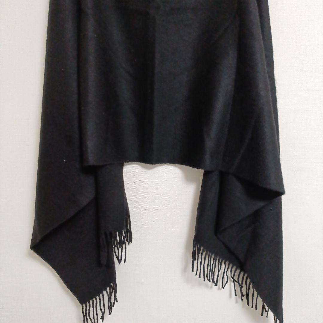 Alex Begg アレックスベグ 大判ストール カシミヤ100% ブラック