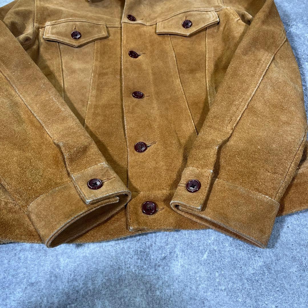 Collective スエード　トラッカージャケット　L　3rd Gジャン 牛革