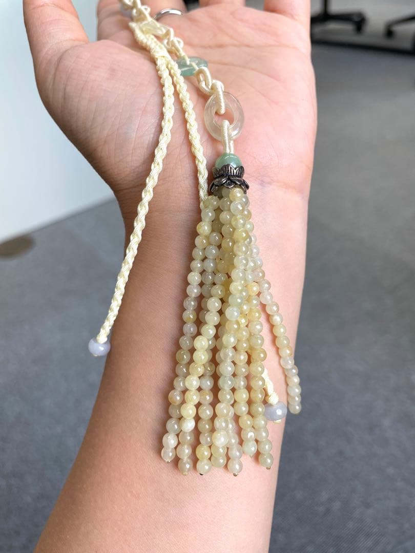 超レア 氷黄 ミャンマー産 天然ヒスイ 翡翠 金運財運 飾物 金運UP