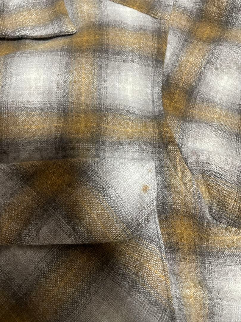 Pendleton オンブレー　60's ボードシャツ　ブラウン系　美品　シャド