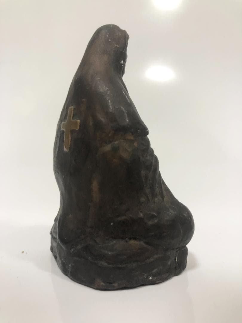 隠れキリシタン 観音置物 木彫風 仏像