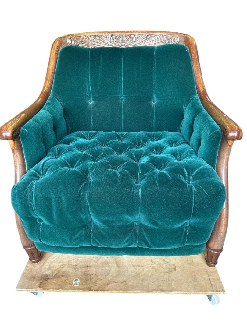 ②maruni マルニ木工 ベルサイユ アームチェア ヴィンテージ グリーン