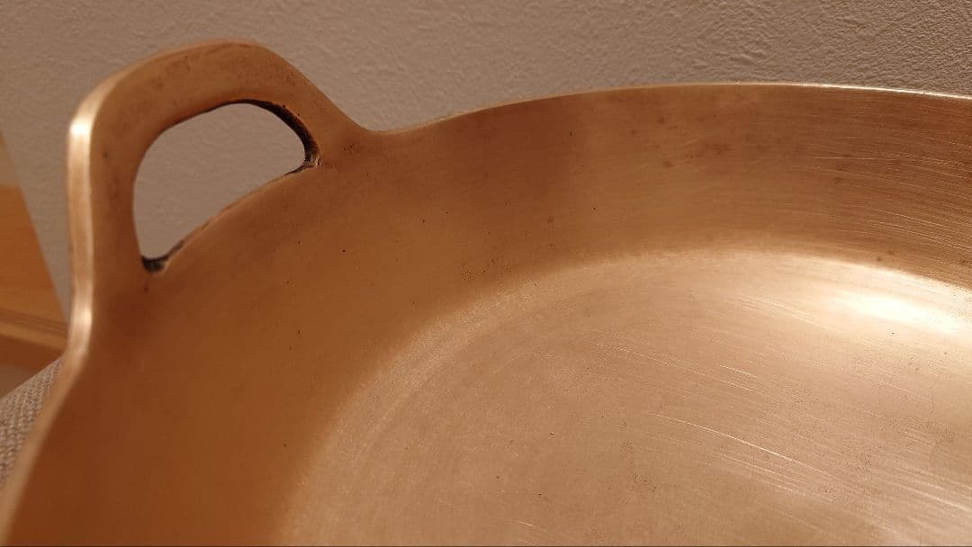 希少 有次 平井鋳造所 30cm 3mm厚 砲金 天ぷら鍋 送料込み