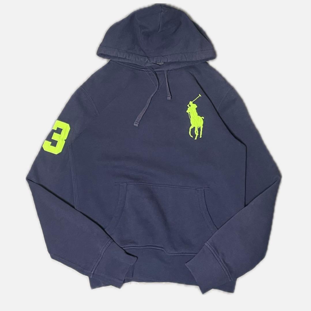 Polo Ralph Lauren ネイビーパーカー　ビックポニー　刺繍
