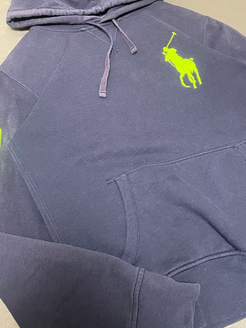 Polo Ralph Lauren ネイビーパーカー　ビックポニー　刺繍