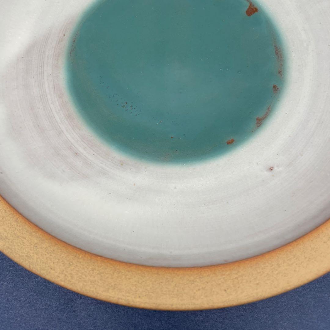 鳥取民藝　中井窯　牛ノ戸焼　中井焼　染め分け皿　プレート　24cm