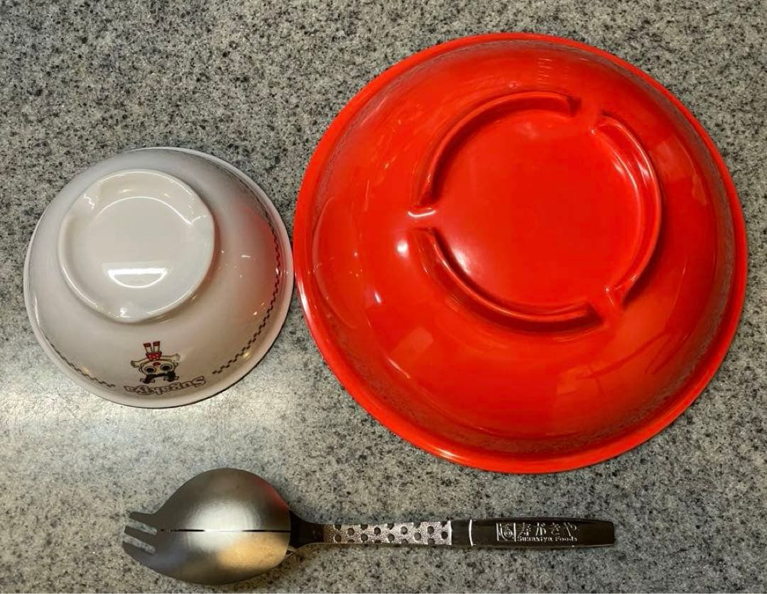 スガキヤ　スーちゃん　丼 小椀 スプーン 3点セット(メラミン樹脂製)