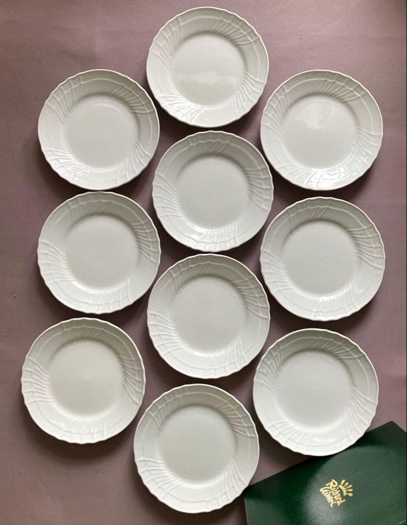 ジノリ　ベッキオホワイト　デザートプレート　ケーキ皿　10枚　プレート