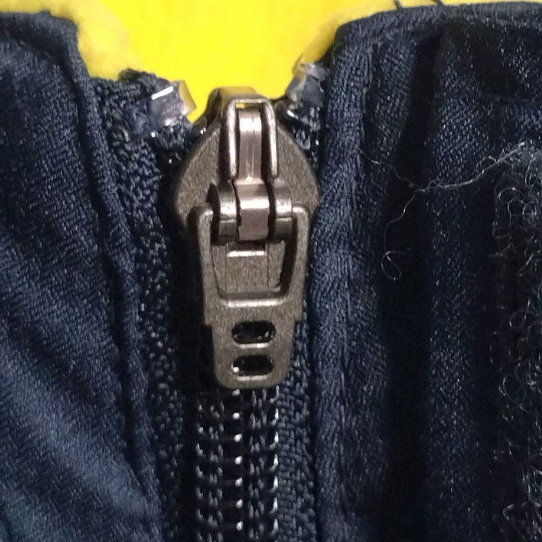 ナイキ★00s インテル 刺繍ロゴ 裏フリース 中綿 ナイロンジャケット 紺 M