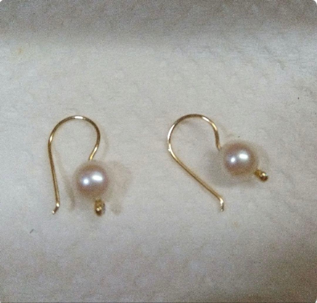 ミズキ パール ダイヤ フックピアス　MIZUKI ロンハーマン