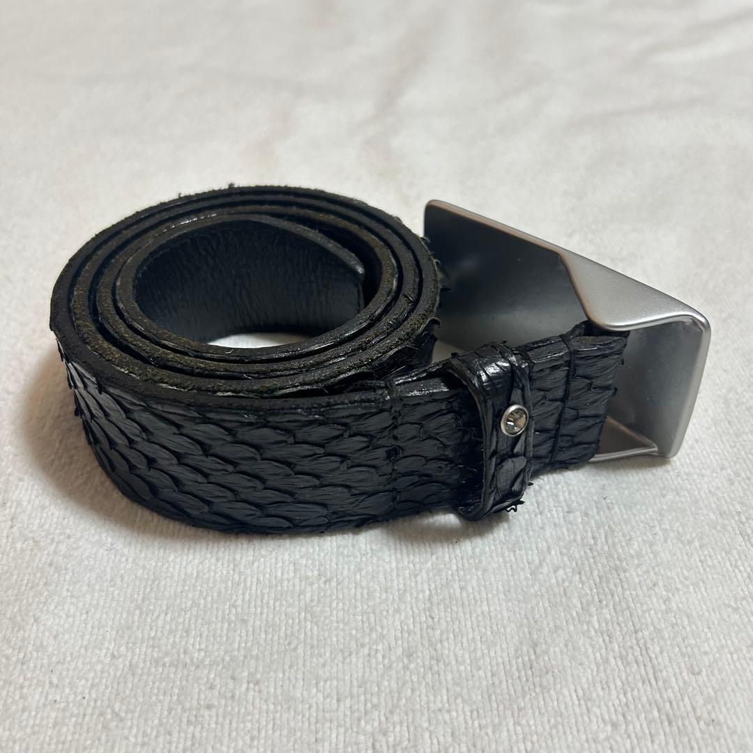 小物 00s fuga leather python belt vkei