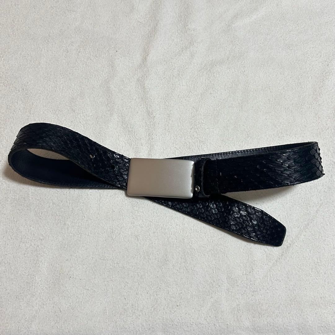 小物 00s fuga leather python belt vkei