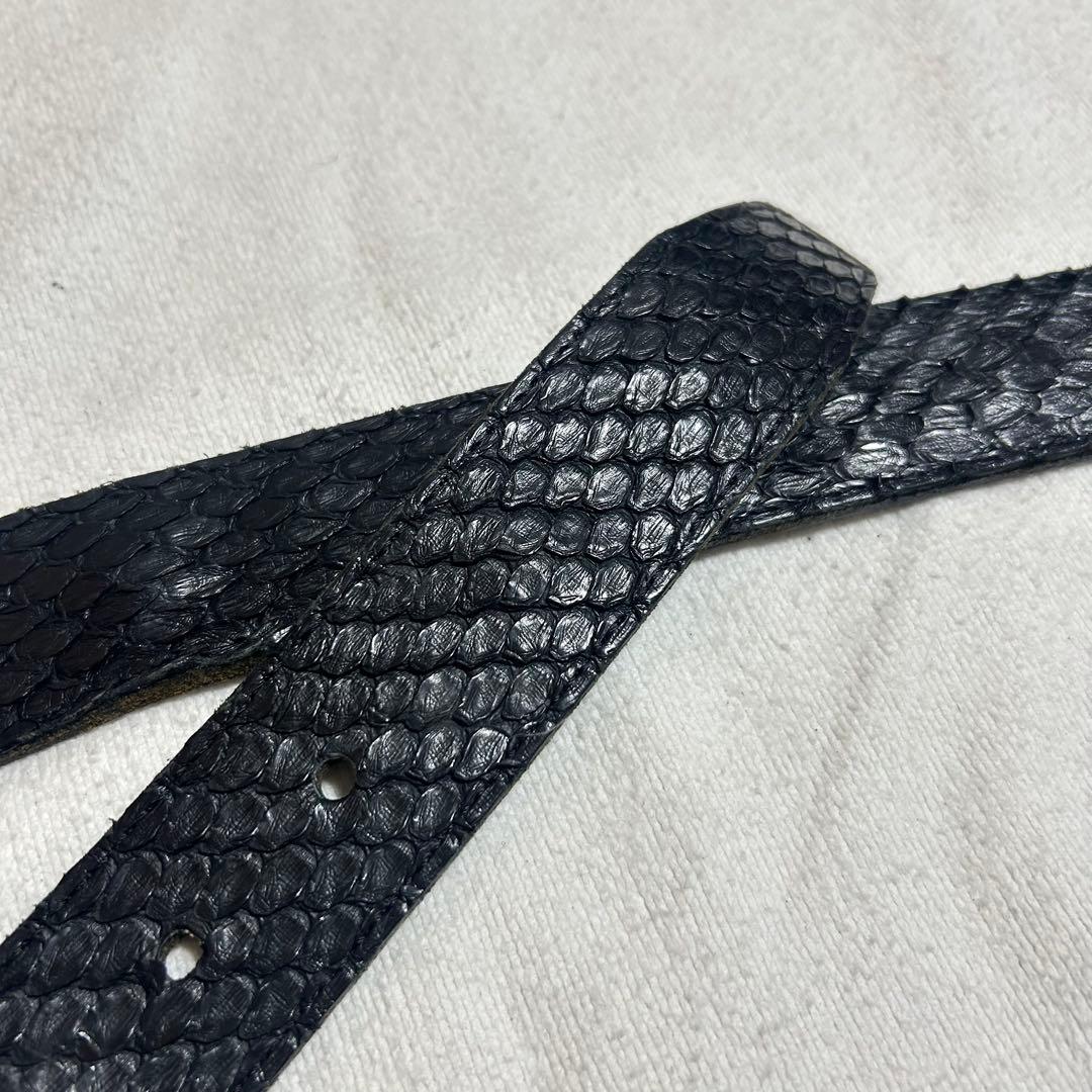 小物 00s fuga leather python belt vkei