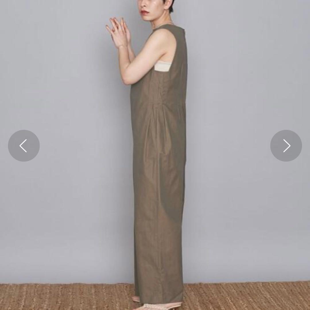 AEWEN MATOPH/シャンブレー キーネック サロペット