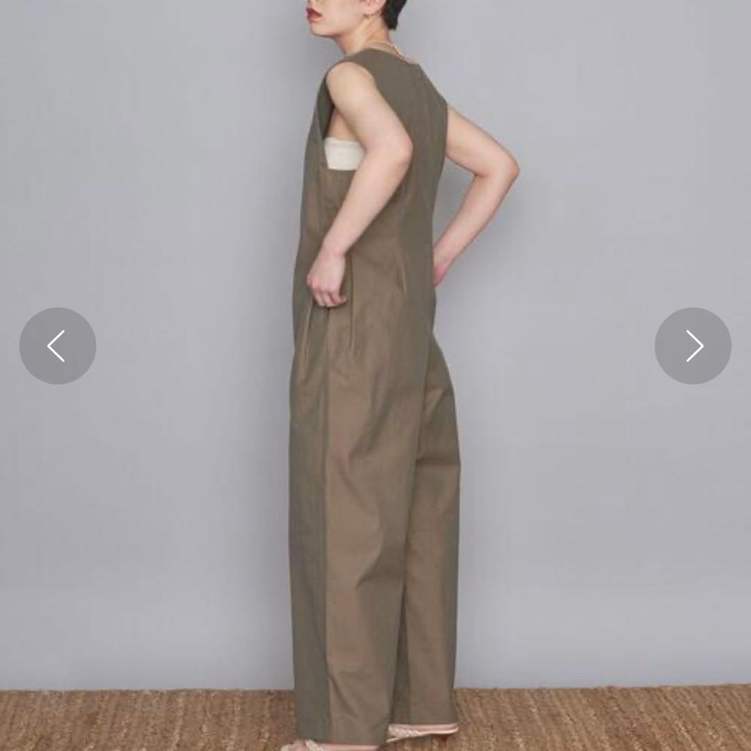 AEWEN MATOPH/シャンブレー キーネック サロペット