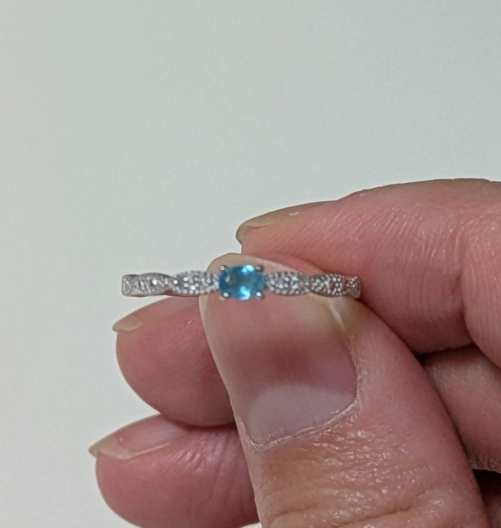 ゆ*か様 銅2.50%パライバトルマリン0.101ctリング