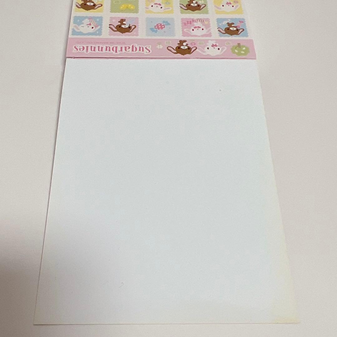 シュガーバニーズ　ふうとうも作れる　レター風　メモ　シール付き