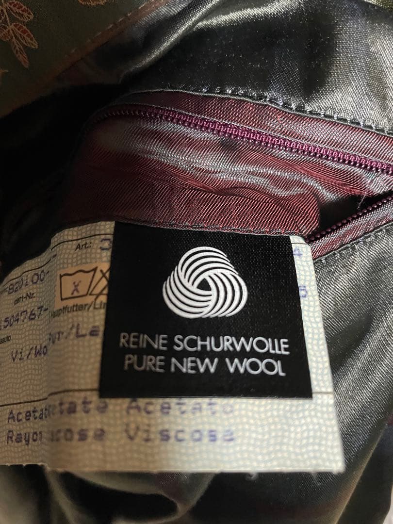 【bugatti】ネイビーベルテッドコート