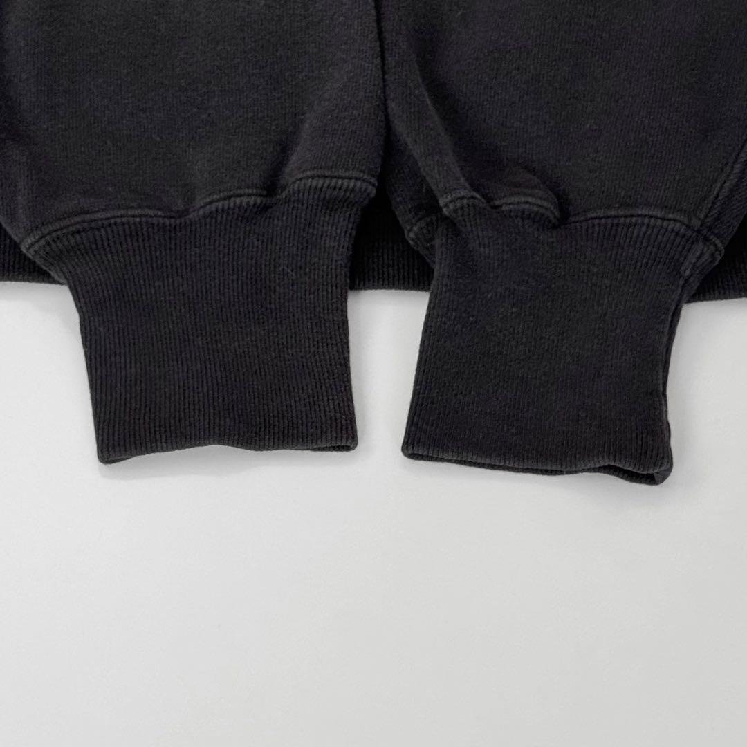 黒★90s USA製 チャンピオン リバースウィーブ スウェット パーカー M