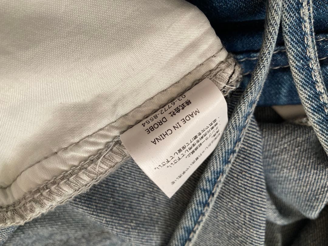 【超美品‼︎】CHECK&COFFEE デニムサロペット