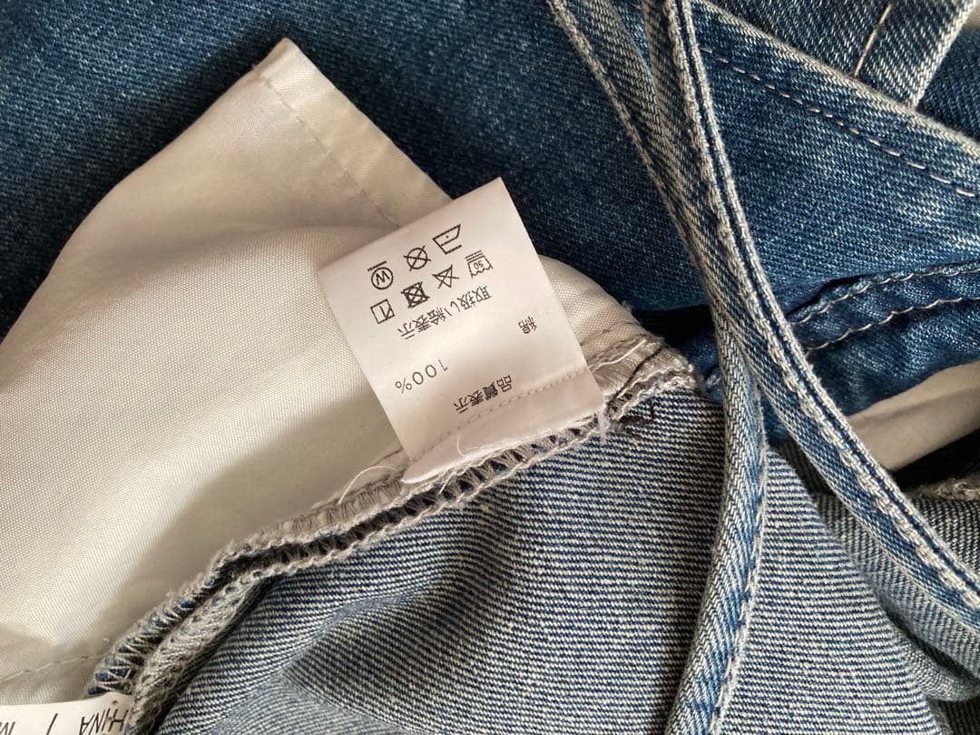 【超美品‼︎】CHECK&COFFEE デニムサロペット