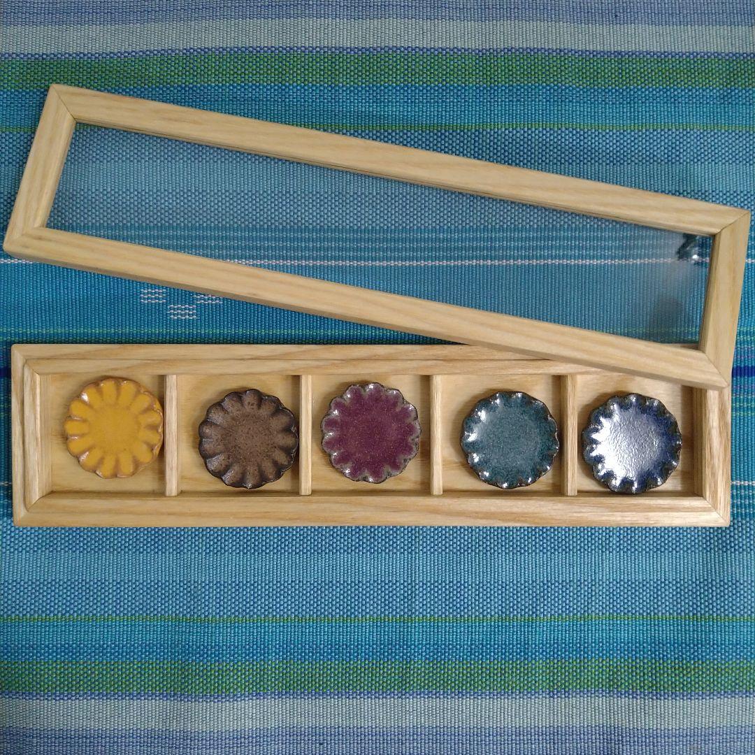 小澤基晴さん　箸置き５個セット　専用ケース付き