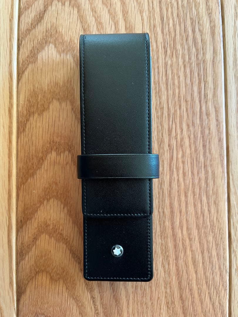 Montblanc 黒いレザー筆箱