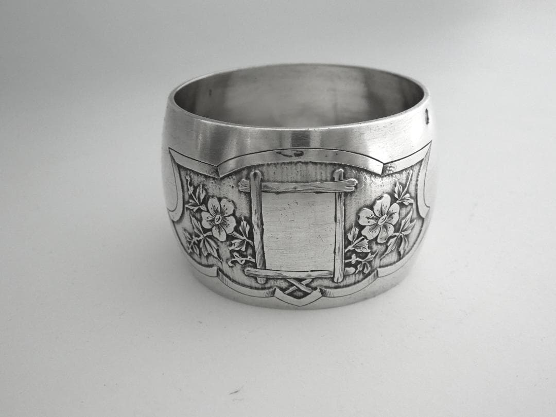 フランス　シルバーナプキンリング　鳥　純銀