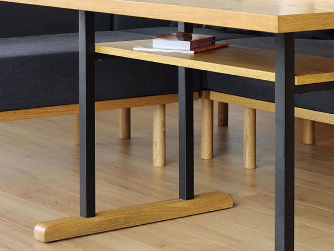 ソフィア ダイニングテーブル 幅120cm ロータイプ 棚付き 2～4人用