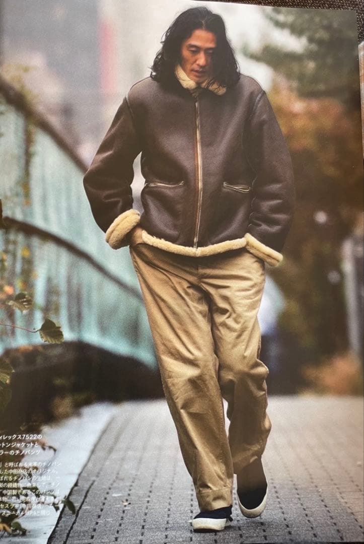 AVIREX7522 B-6 ムートンジャケット BLACK