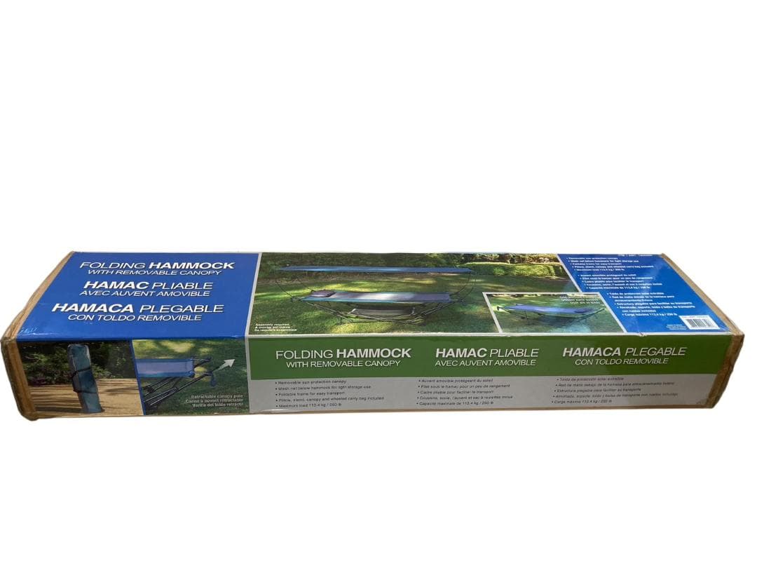 HFY8 ★未使用★ マックスポーツ 折畳み ハンモック キャノピー付