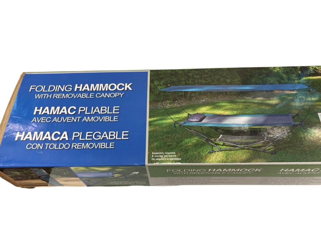 HFY8 ★未使用★ マックスポーツ 折畳み ハンモック キャノピー付