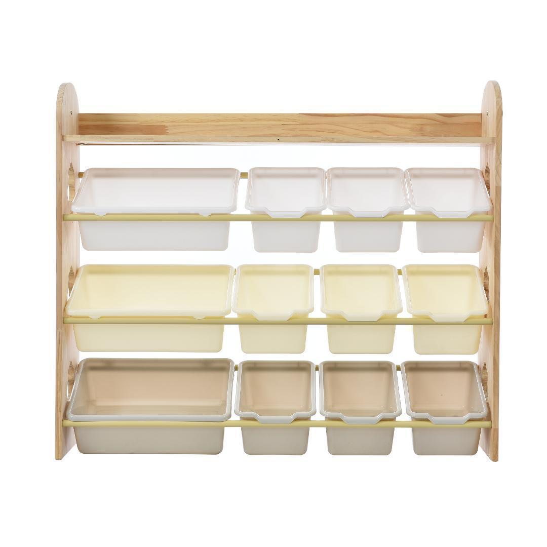 おもちゃ収納ラック ラージサイズ 幅103cm 子ども用家具 木製 収納ケース