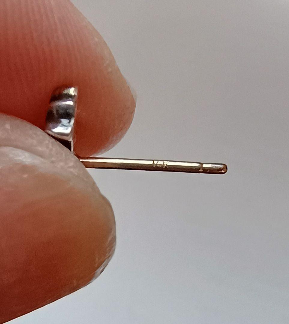 希少クロムハーツ スタッドピアス STUD CH CROSS 2 FAT