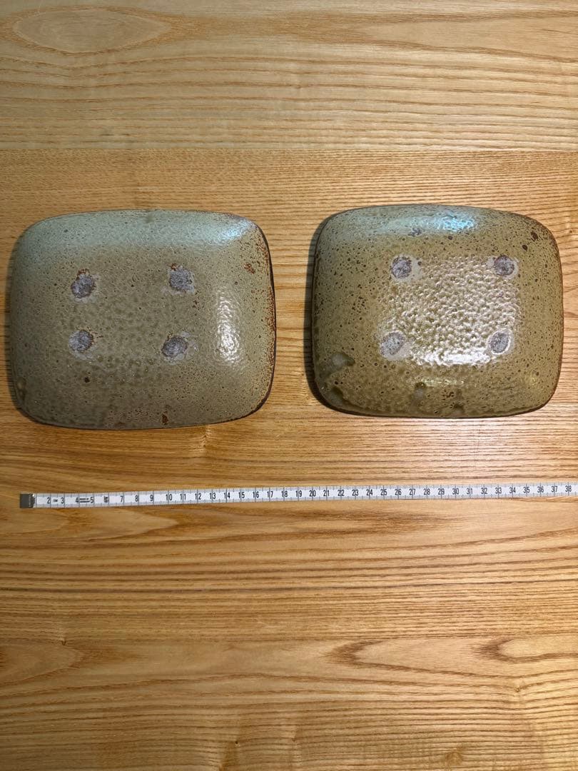 岩井窯 掻き落とし牡丹柄 未使用　2枚　前野直史　井藤昌志　peter ivy