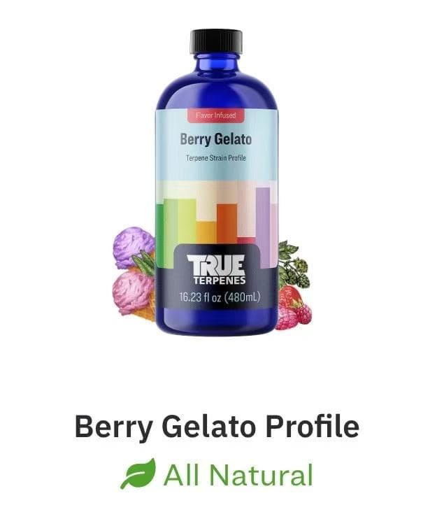 TRUE テルペン 香料 CBD CBN CBG 10ml ベリージェラート