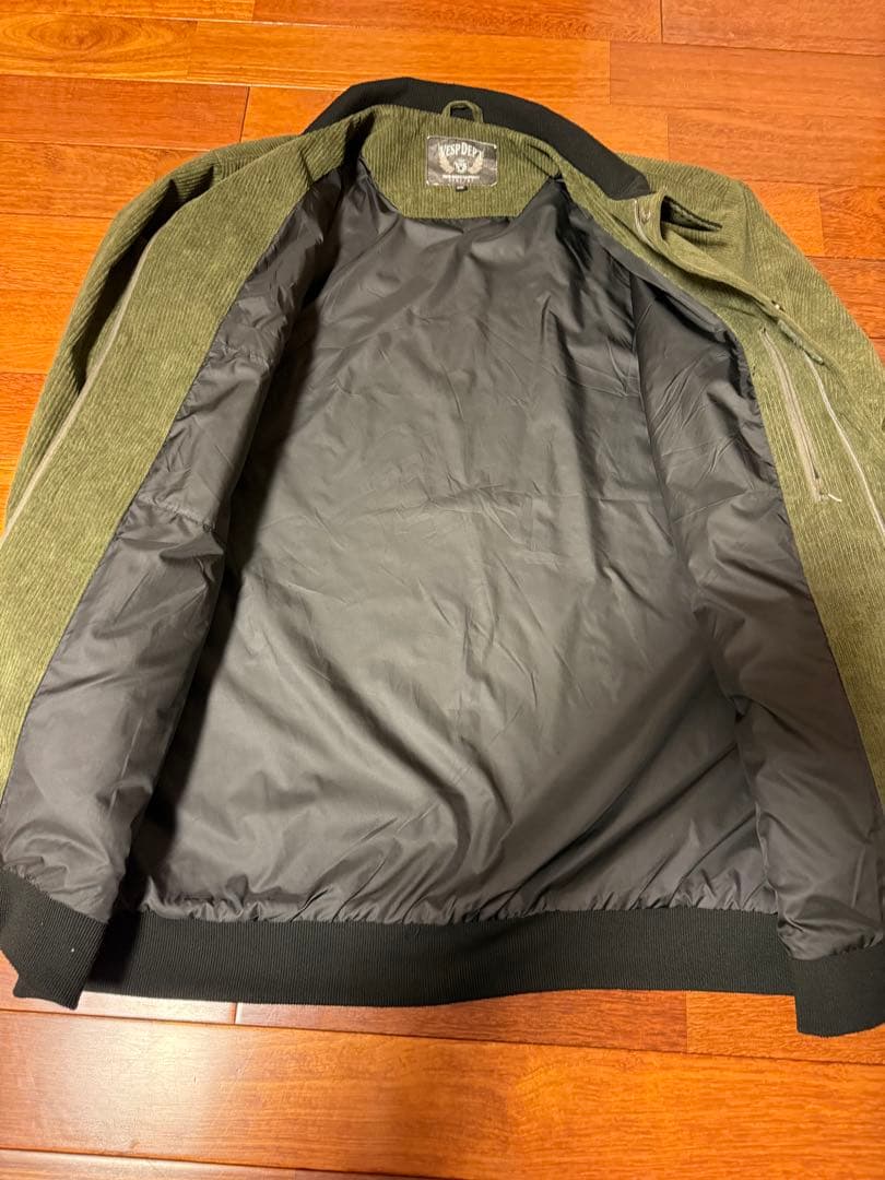 VEST DEEP コーデュロイジャケット XXL オリーブグリーン