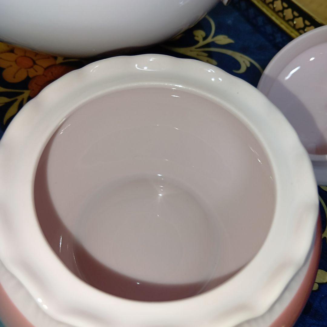 フッチェンロイター ポーセリンローズ ピンク ティーポット セット