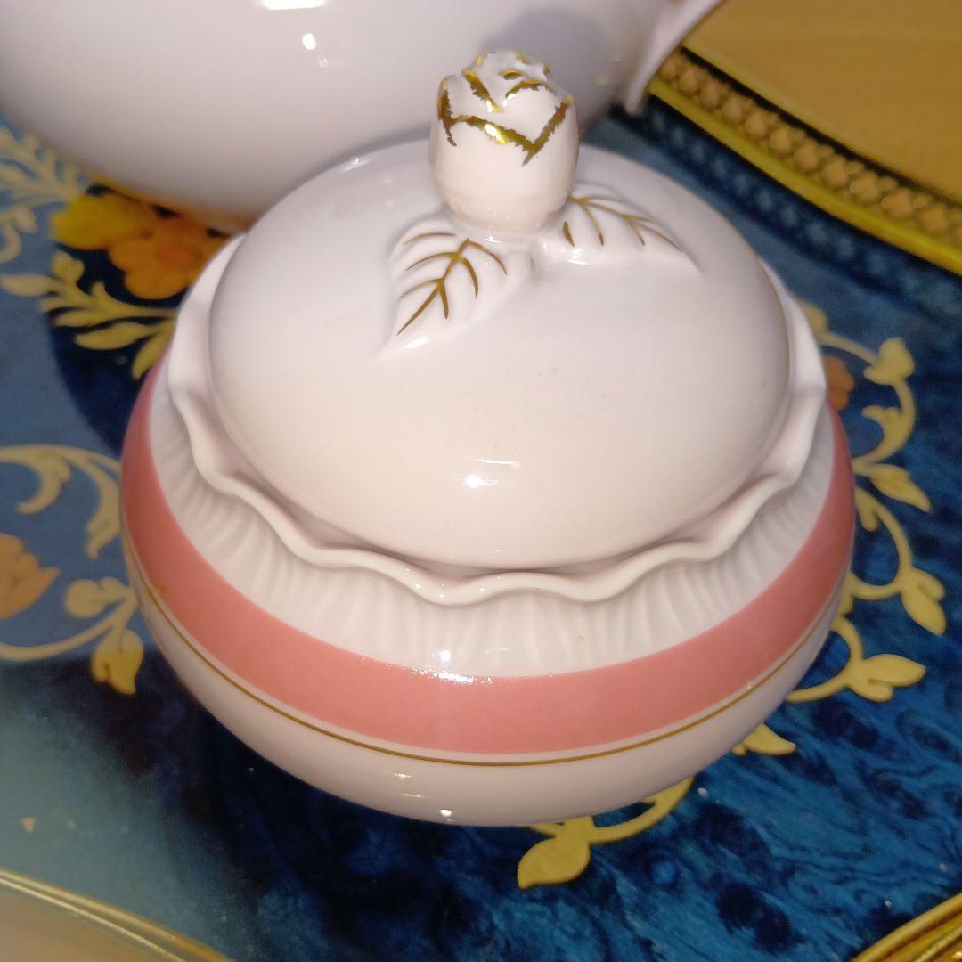 フッチェンロイター ポーセリンローズ ピンク ティーポット セット