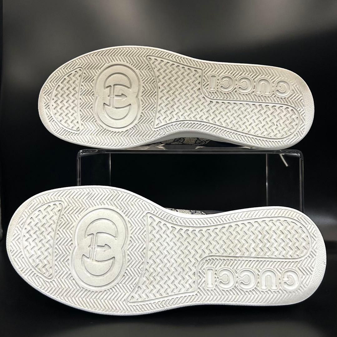 【専用】グッチ ローカットスニーカー GG柄 厚底 メンズ PVC グレー