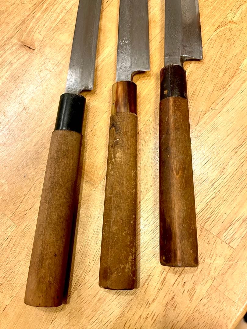 た*と様 蛸引包丁、柳刃包丁　3本まとめて　堺久光、無銘