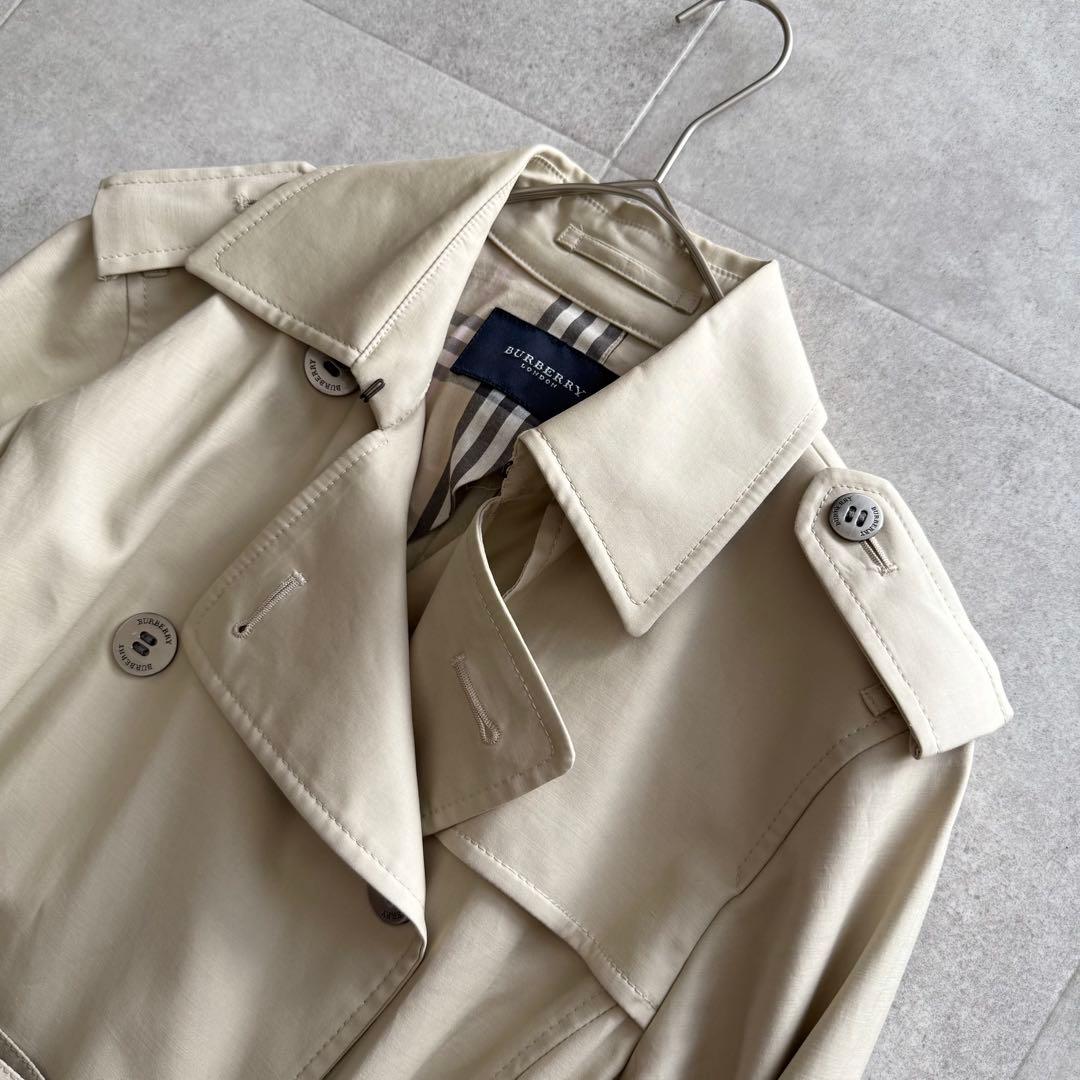 バーバリーロンドン　トレンチコート　ノバチェック　ベルト　9 ベージュ