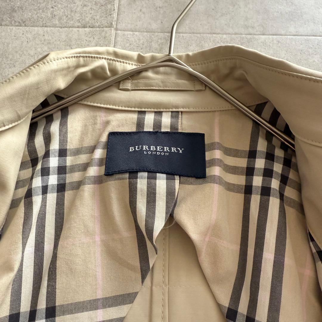 バーバリーロンドン　トレンチコート　ノバチェック　ベルト　9 ベージュ