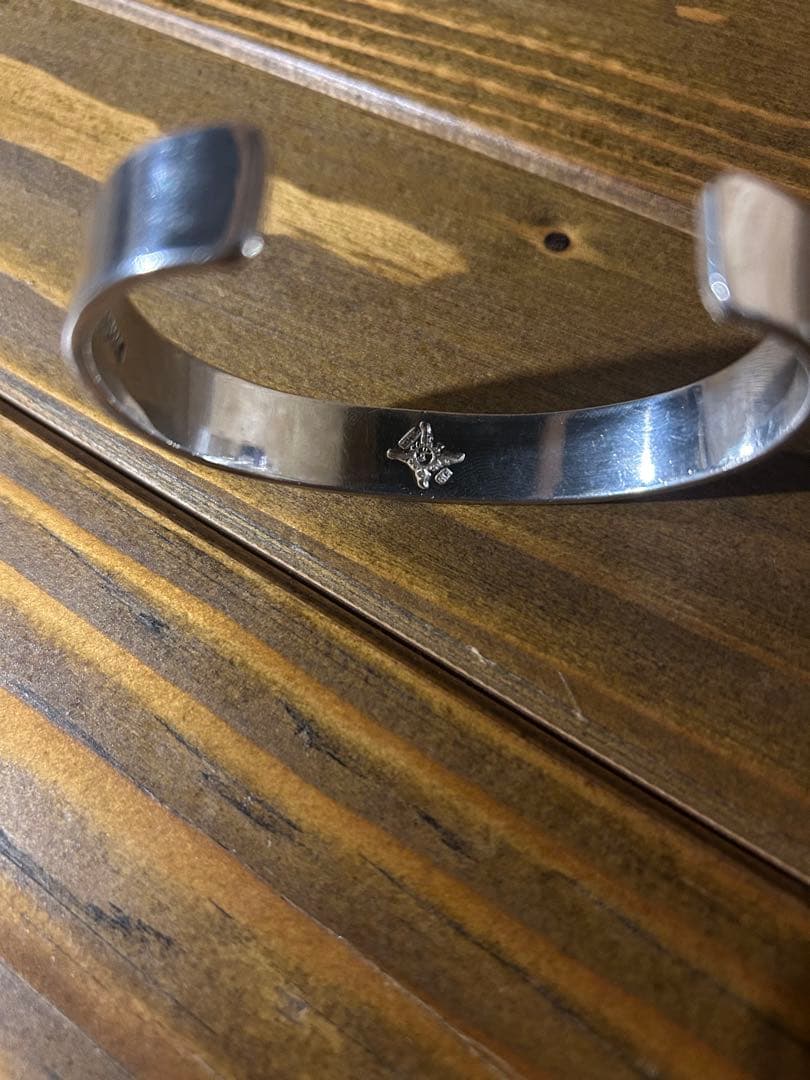 First Arrow's K18付平打ちプレーンバングル