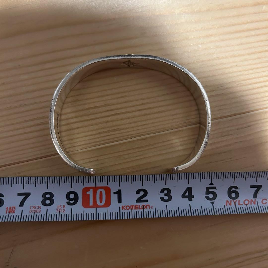 First Arrow's K18付平打ちプレーンバングル