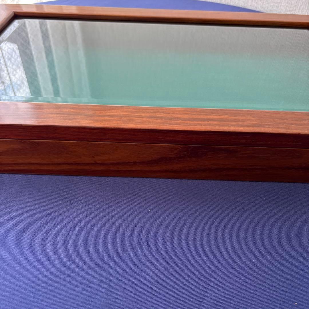 コレクションケース　ガラスケース　木製　アンティーク調