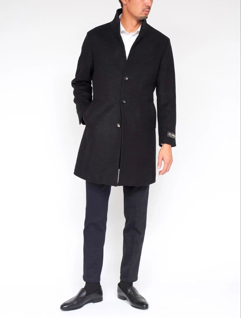 イタリア製【定価59,400円】ハイストリート　ミリオールメルトンスタンドコート