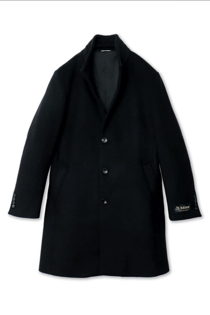 イタリア製【定価59,400円】ハイストリート　ミリオールメルトンスタンドコート